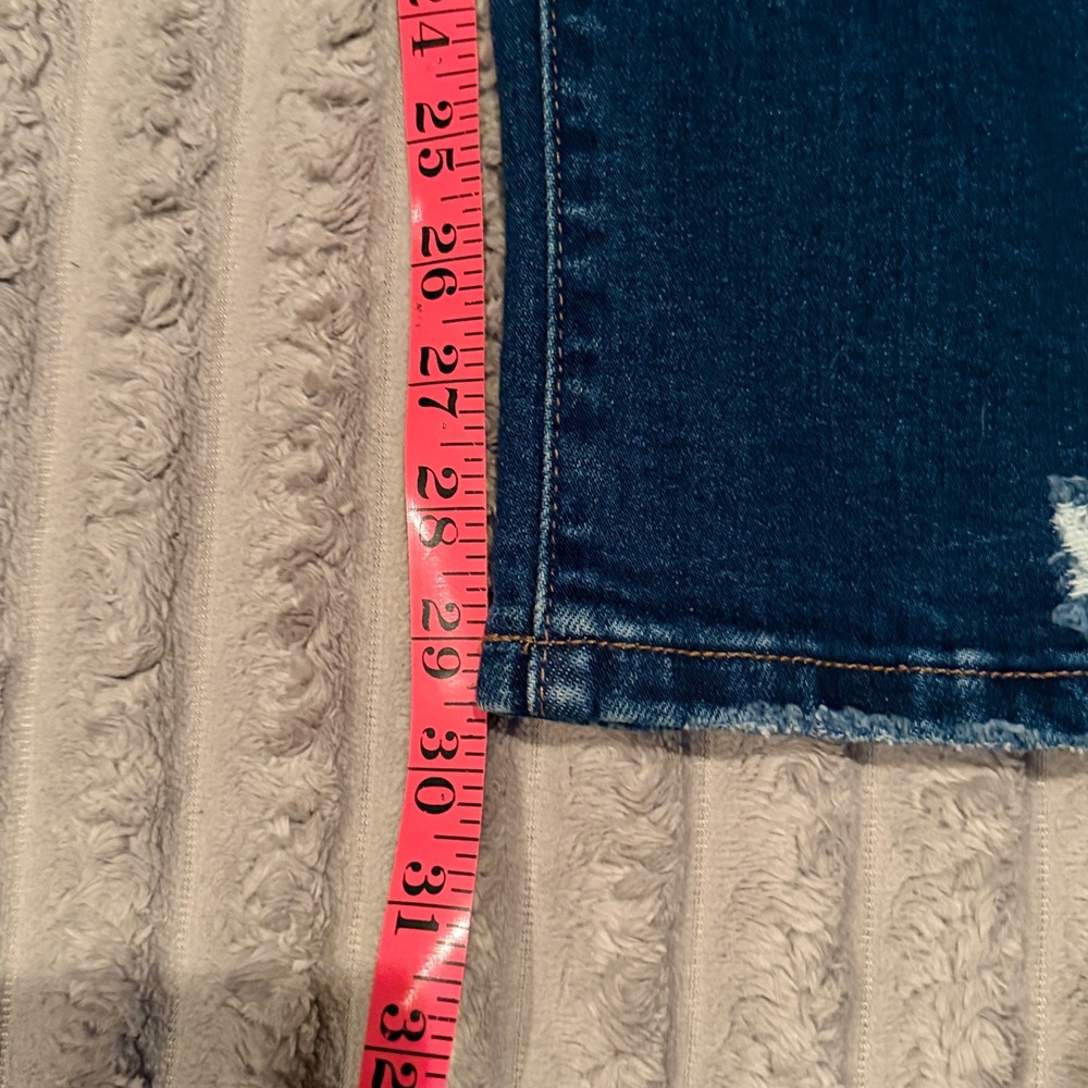 Vervet Los Angeles High Rise Distressed Skinny Jeans Dark Wash VT1196 Size 29 - Picture 7 of 8